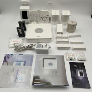 Ring Alarm Security Kit Base Station Keypad Motion Contact Sensors Spotlight Cam